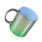 Preview: EINZELSTÜCK Tasse 330ml plattiert silber grün - Design MCC Rising Storm